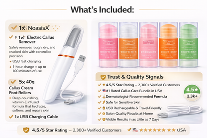 NoasisX Pro Foot Callus Care Bundle